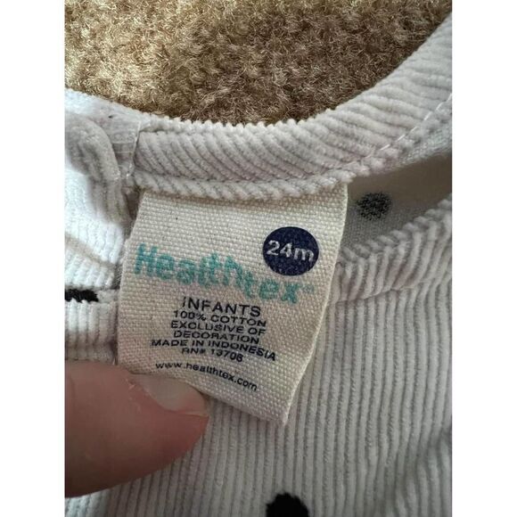 Healthtex Girls Overall Dress Sz 24m polka dot - Picture 4 of 5